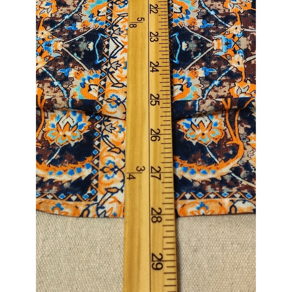 NYGARD Bohemian Hippie Abstract Print High-Low Tunic‎ Top Women's Petite Large O - Picture 6 of 7